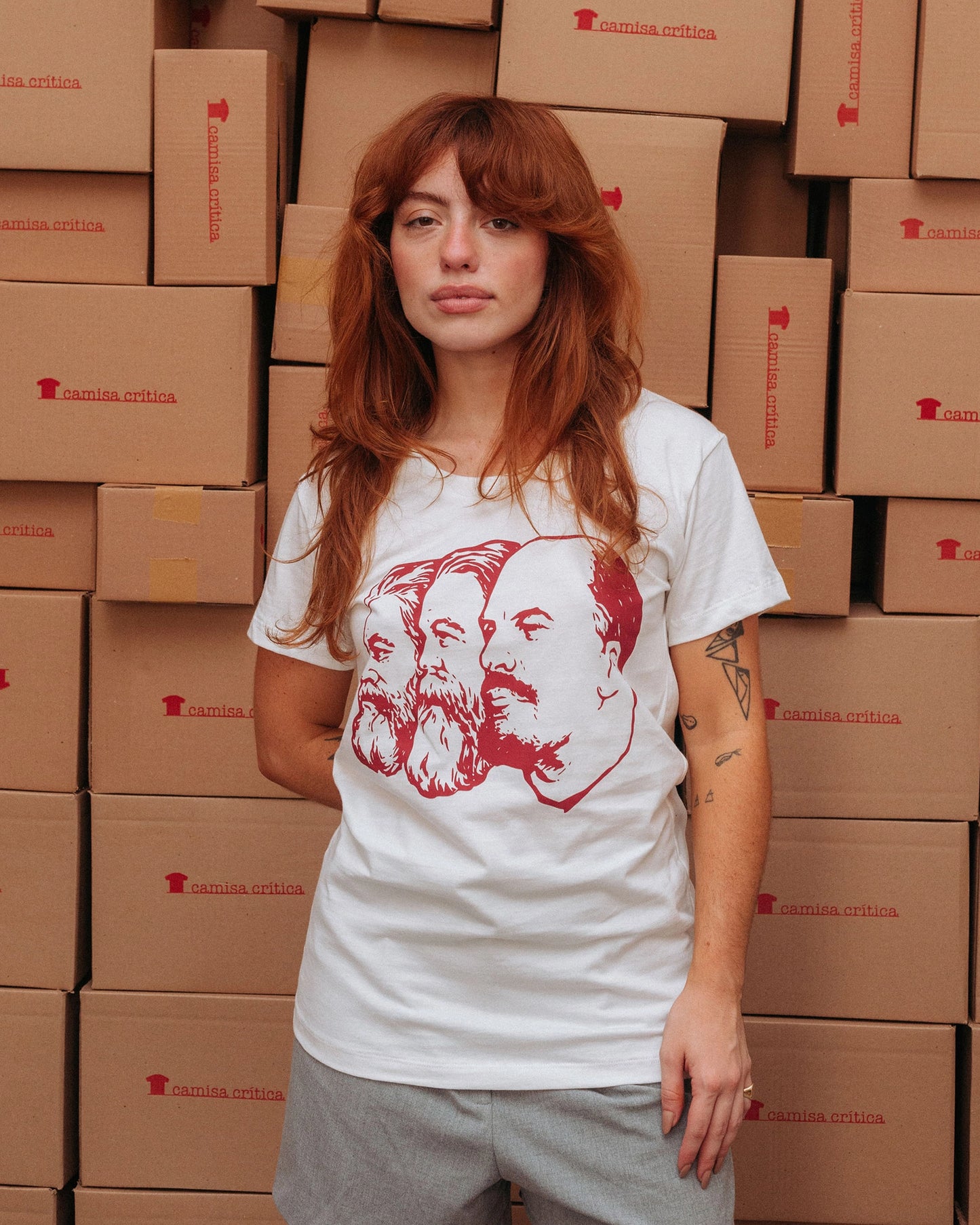 Camiseta Baby Look Iconoclastia Comunista