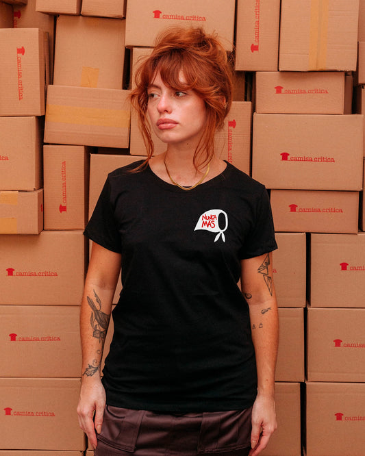 Camiseta Baby Look Nunca Más