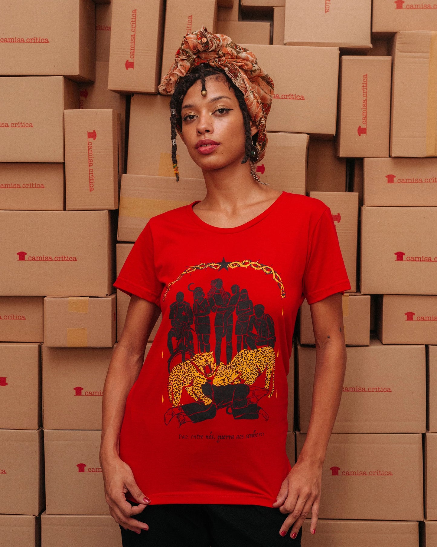 Camiseta Baby Look Paz Entre Nós