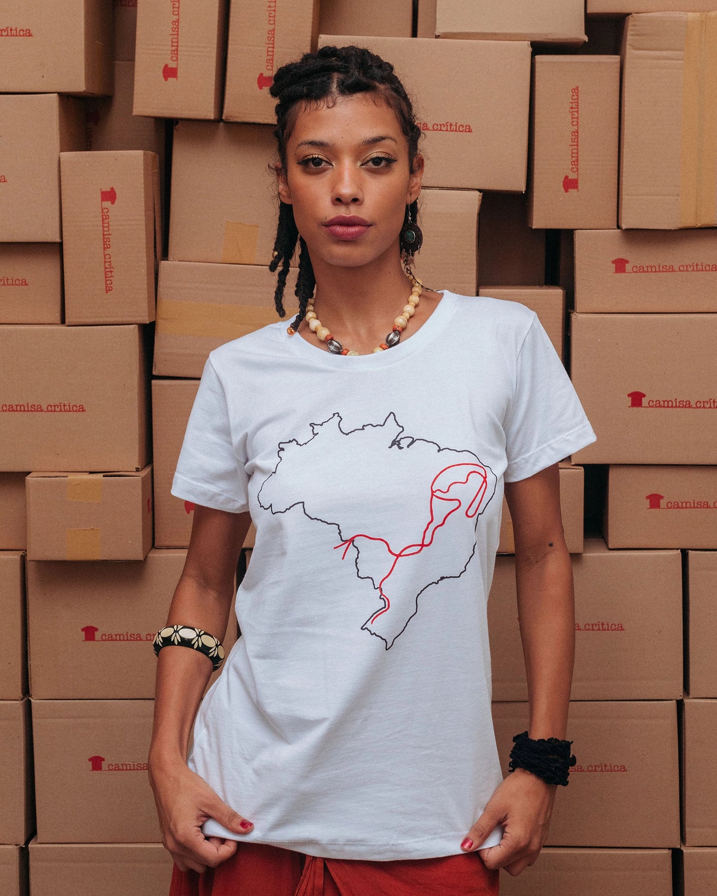 Camiseta Baby Look A Coluna Prestes