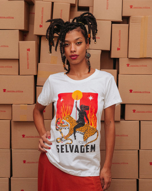 Camiseta Baby Look Selvagem