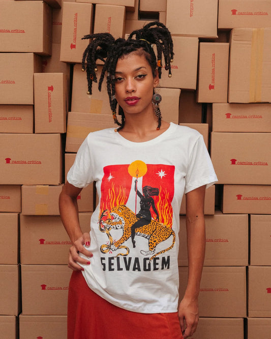 Camiseta Baby Look Selvagem