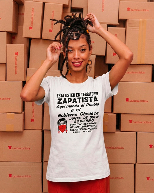 Camiseta Baby Look Território Zapatista