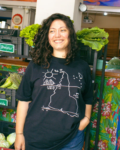 Camiseta Oversized Nosso Norte É O Sul: Torres Garcia