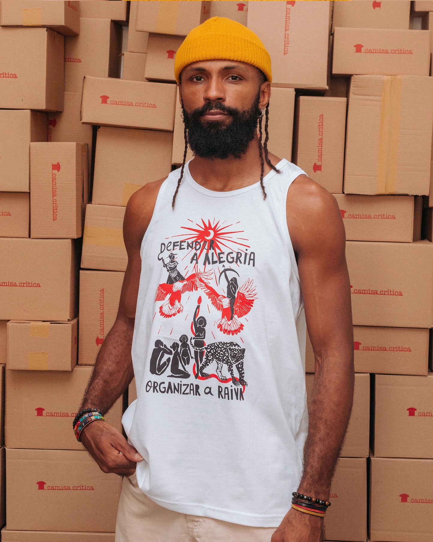 Camiseta Regata Intervozes Defenda a Alegria
