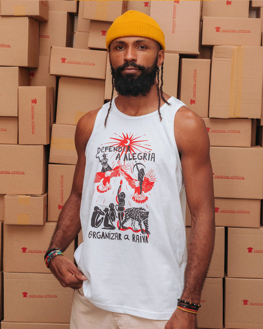 Camiseta Regata Intervozes Defenda a Alegria