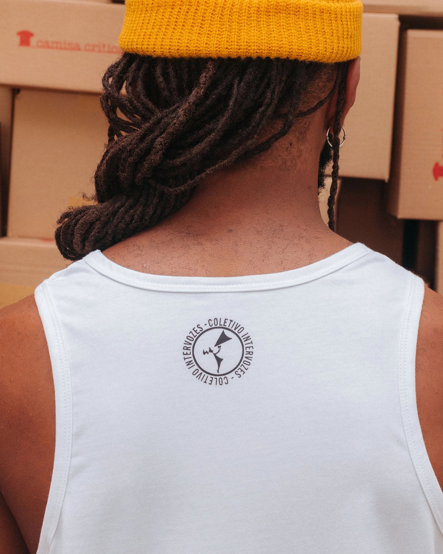 Camiseta Regata Intervozes Defenda a Alegria