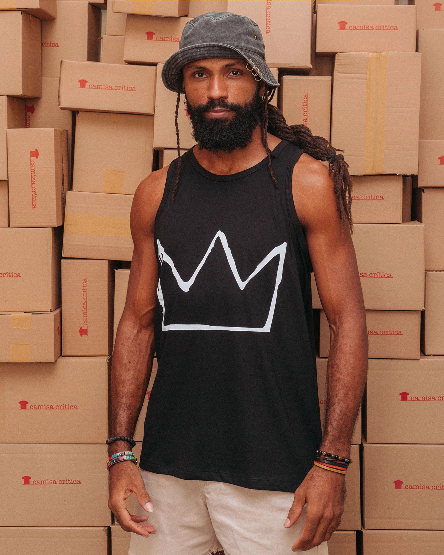 Camiseta Regata Basquiat