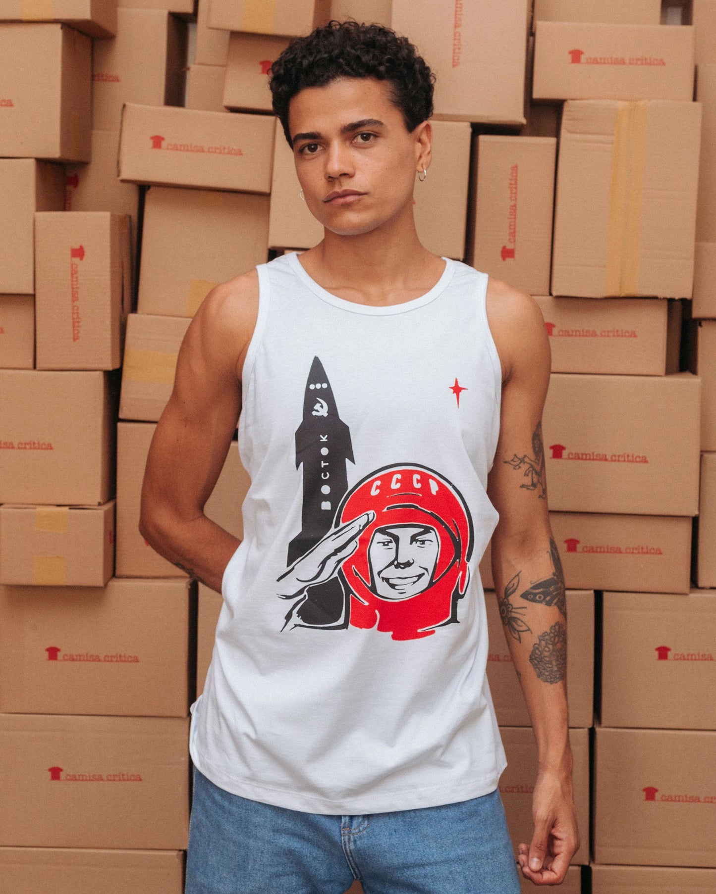 Camiseta Regata Cosmonauta Soviético