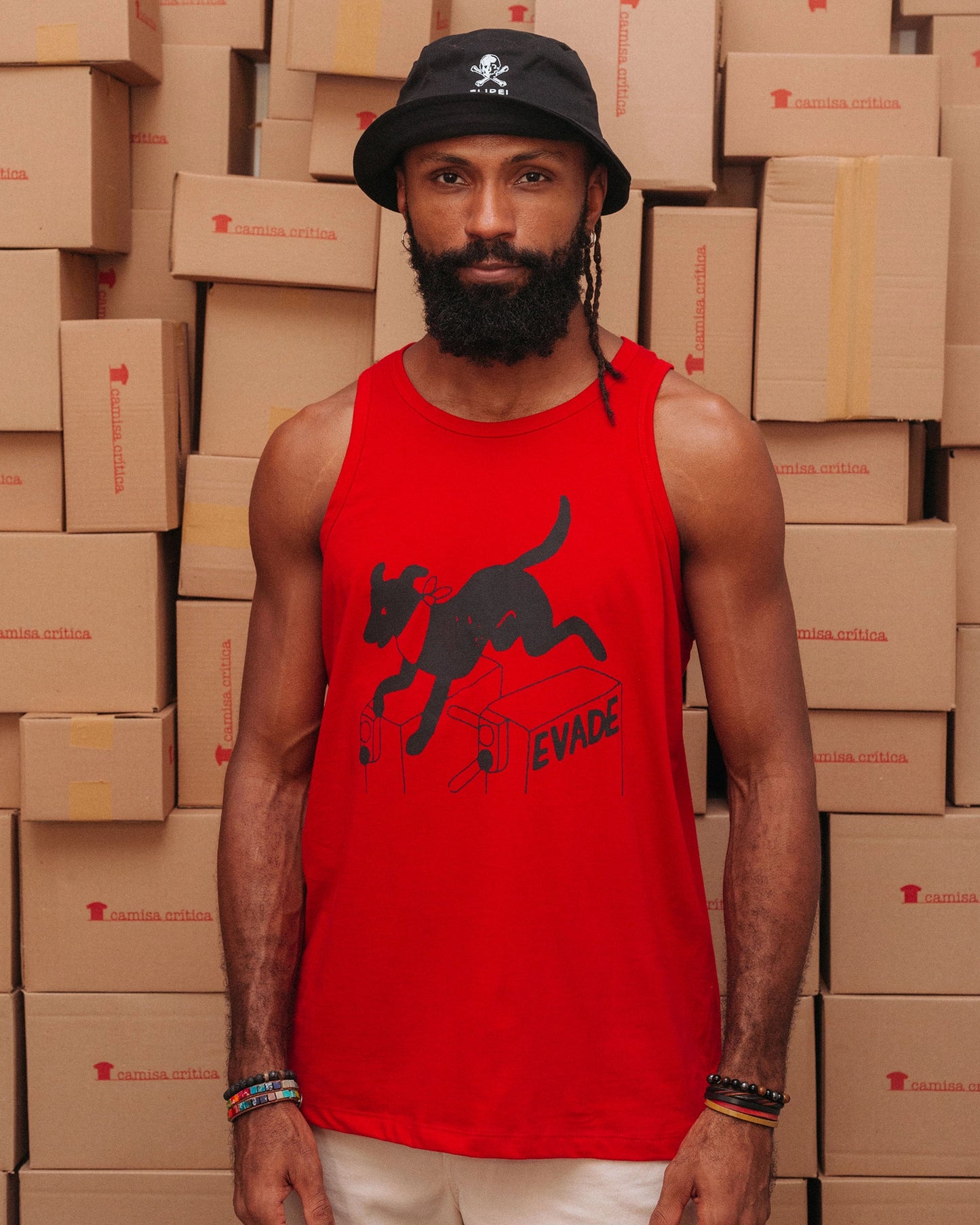 Camiseta Regata Evade - Negro Matapacos