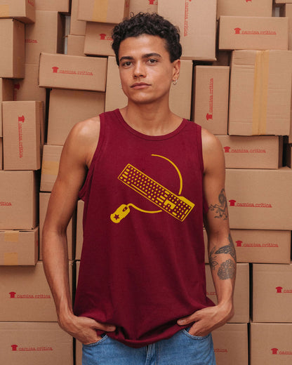 Camiseta Regata Foice e Teclado