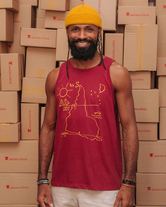 Camiseta Regata Nosso Norte É O Sul: Torres Garcia