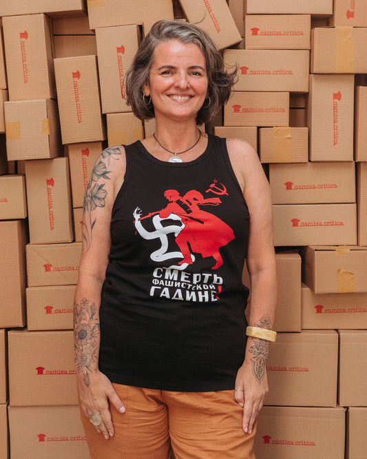 Camiseta Regata Destrua O Monstro Fascista