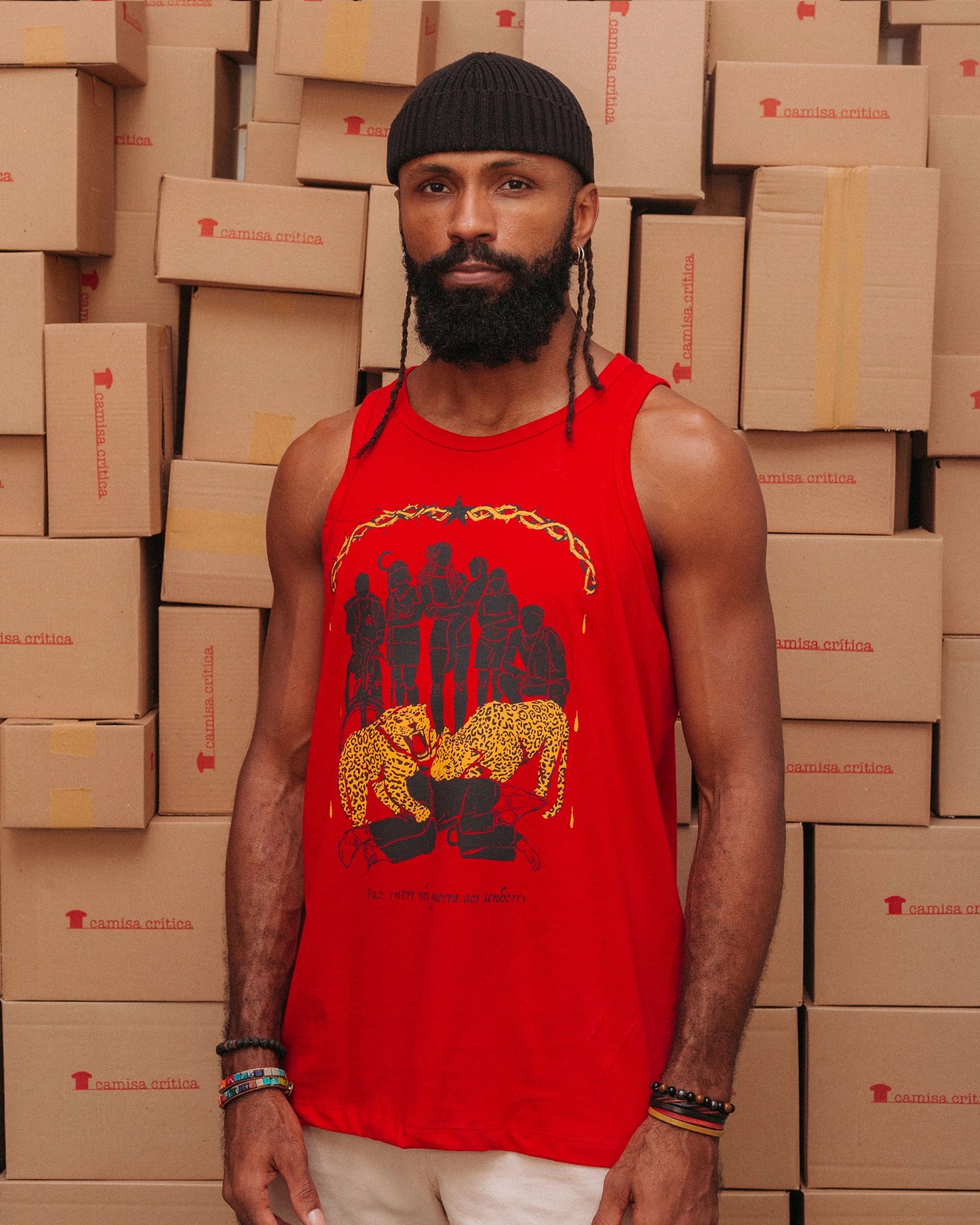 Camiseta Regata Paz Entre Nós