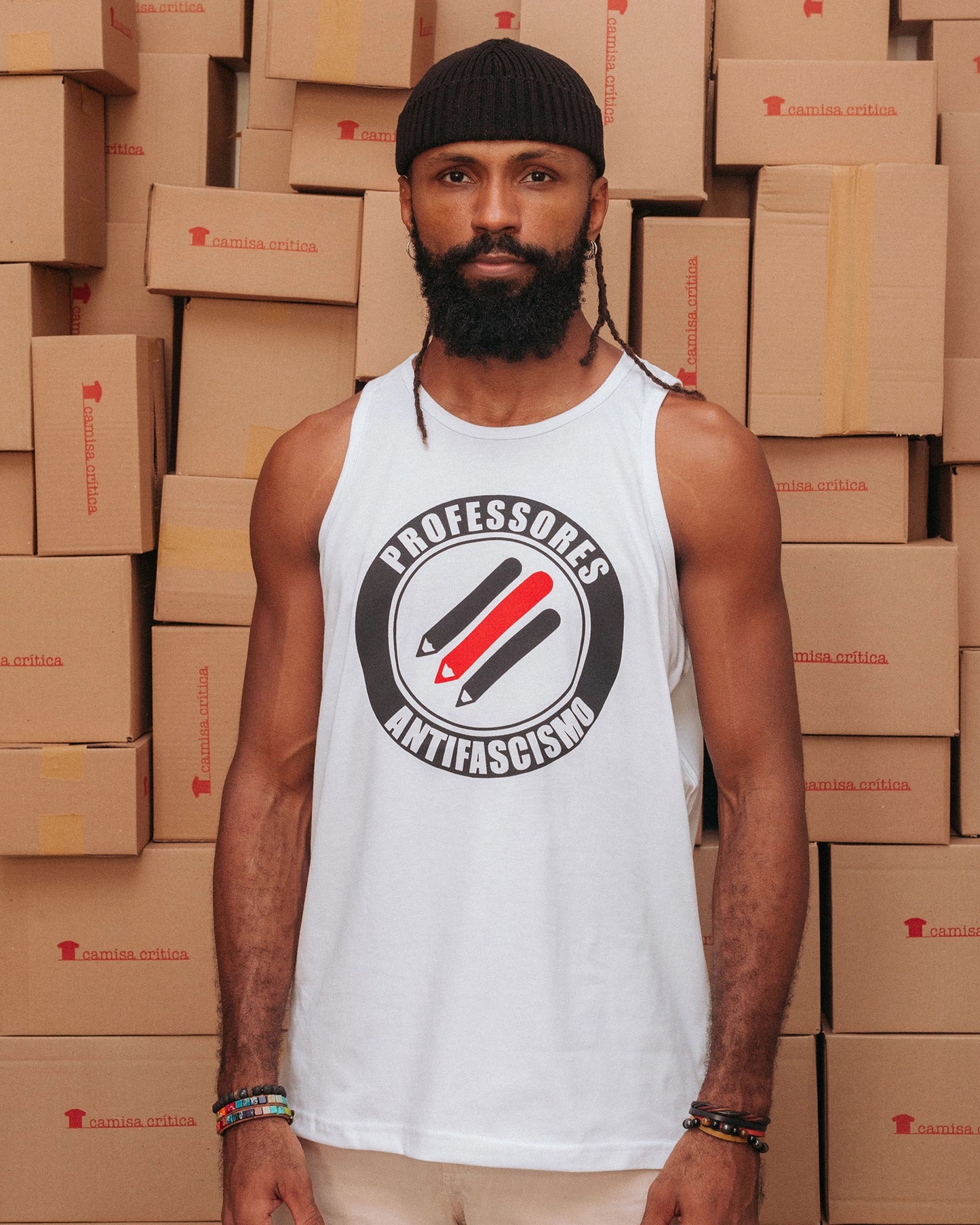 Camiseta Regata Professores Antifascismo