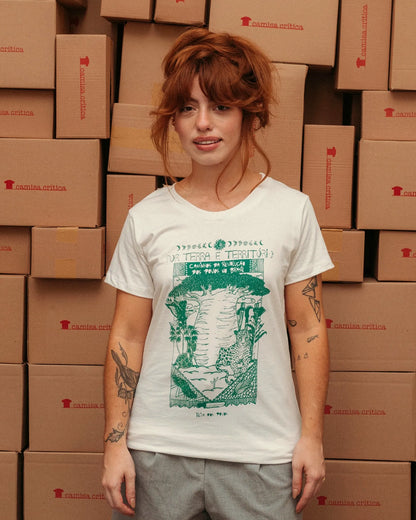 Camiseta Baby Look Por Terra e Território: Teia dos Povos