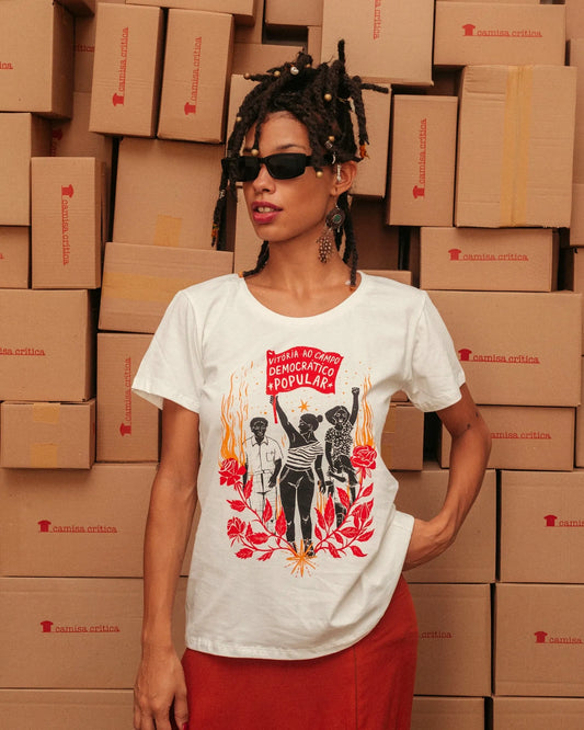 Camiseta Baby Look Vitória