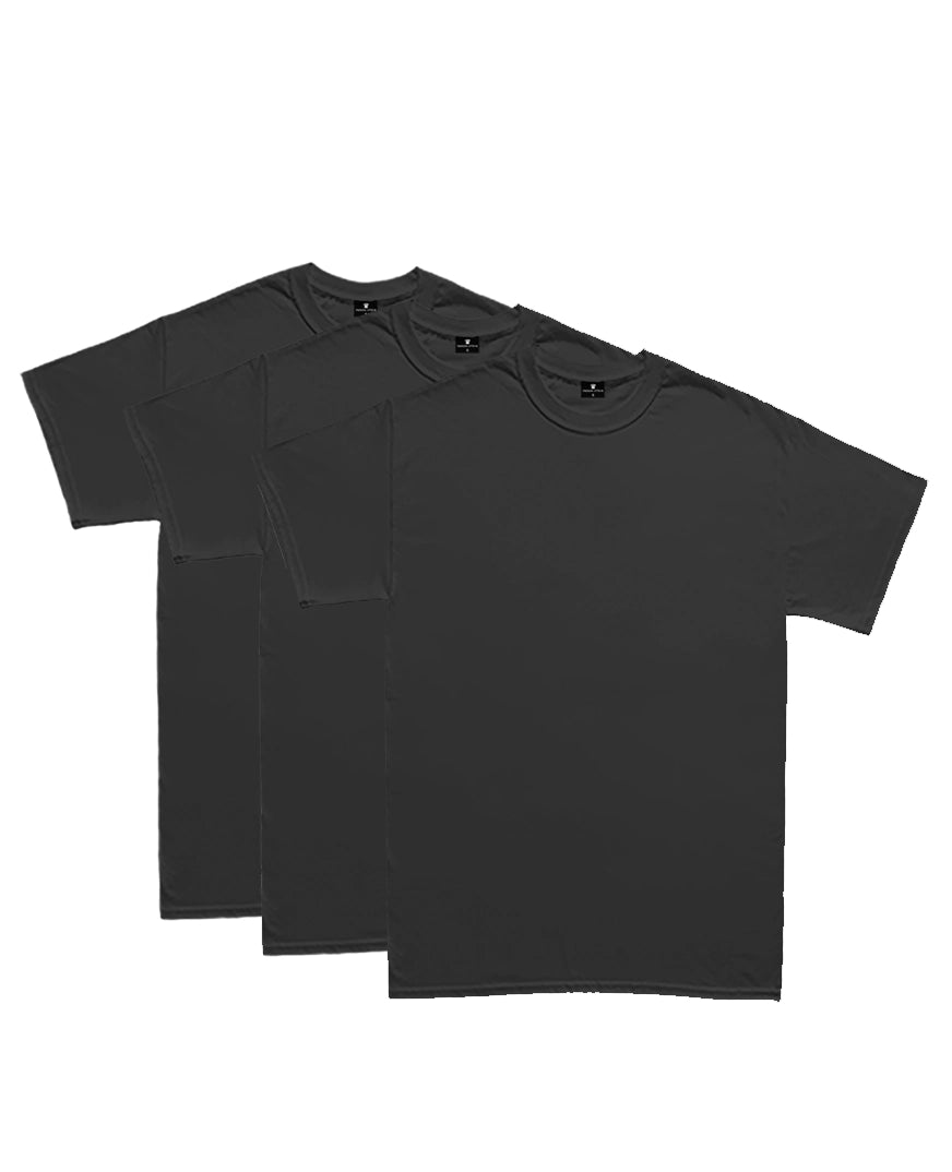 Kit Base 3 Camisetas Básicas Lisas