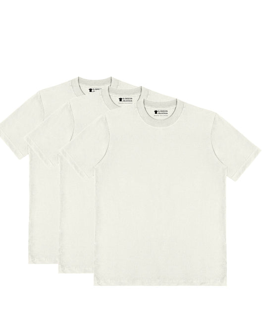 Kit Base 3 Camisetas Oversized  Lisa