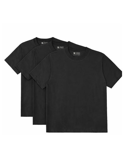 Kit Base 3 Camisetas Oversized  Lisa
