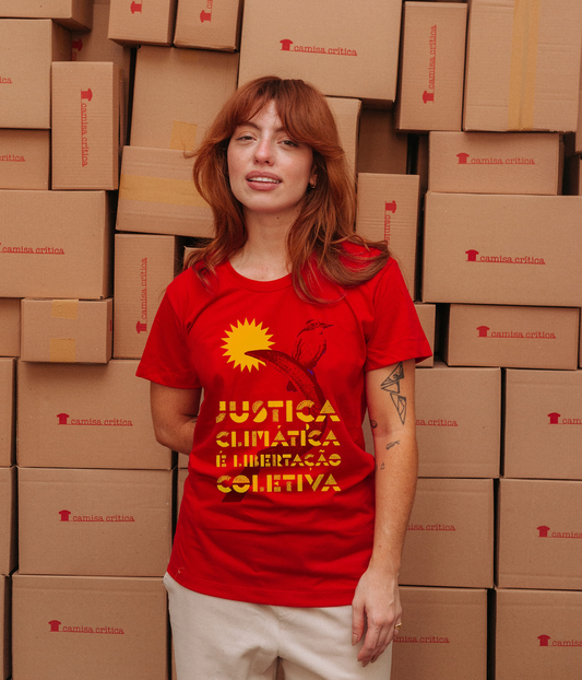 Camiseta Baby Look Justiça Climática