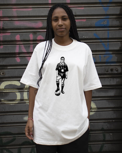 Camiseta Oversized Amor ao futebol