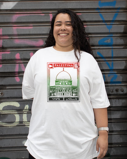 Camiseta Oversized Palestina Livre