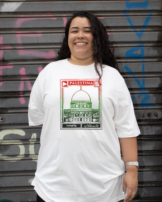 Camiseta Oversized Palestina Livre
