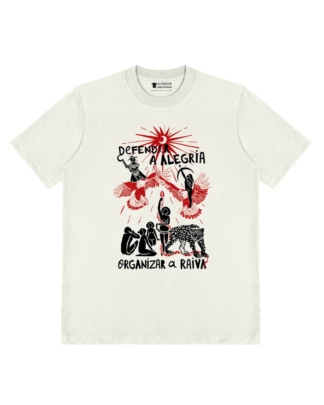 Camiseta Oversized Intervozes Defenda a Alegria