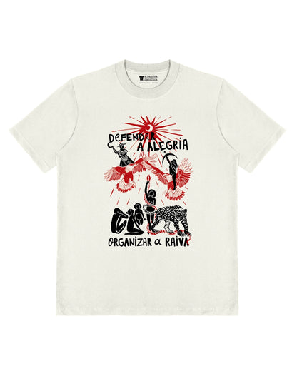 Camiseta Oversized Intervozes Defenda a Alegria