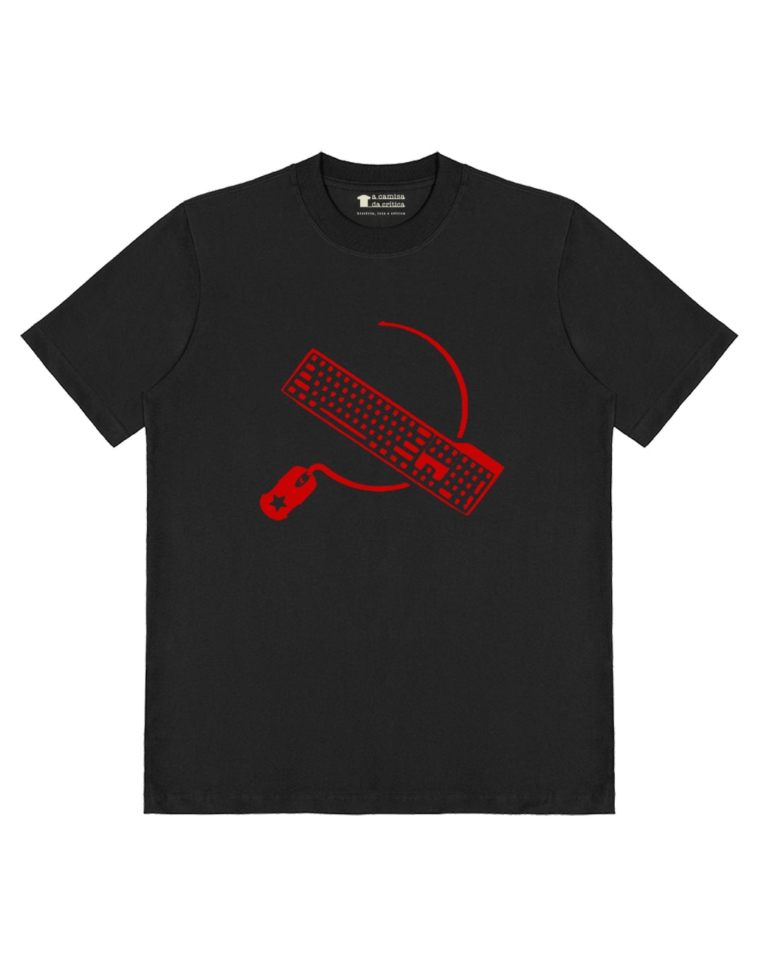 Camiseta Oversized Foice e Teclado