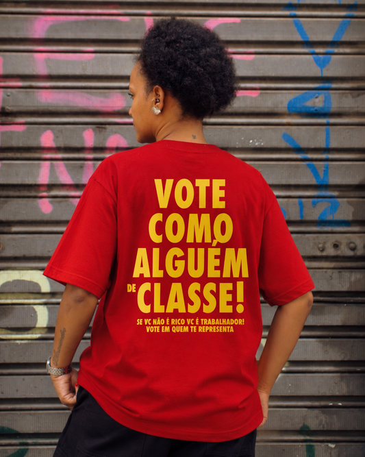 Camiseta Oversized Lula com classe