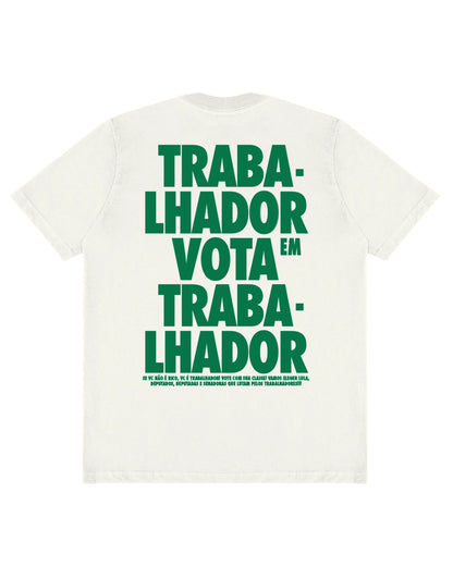 Camiseta Oversized Lula Trabalhador