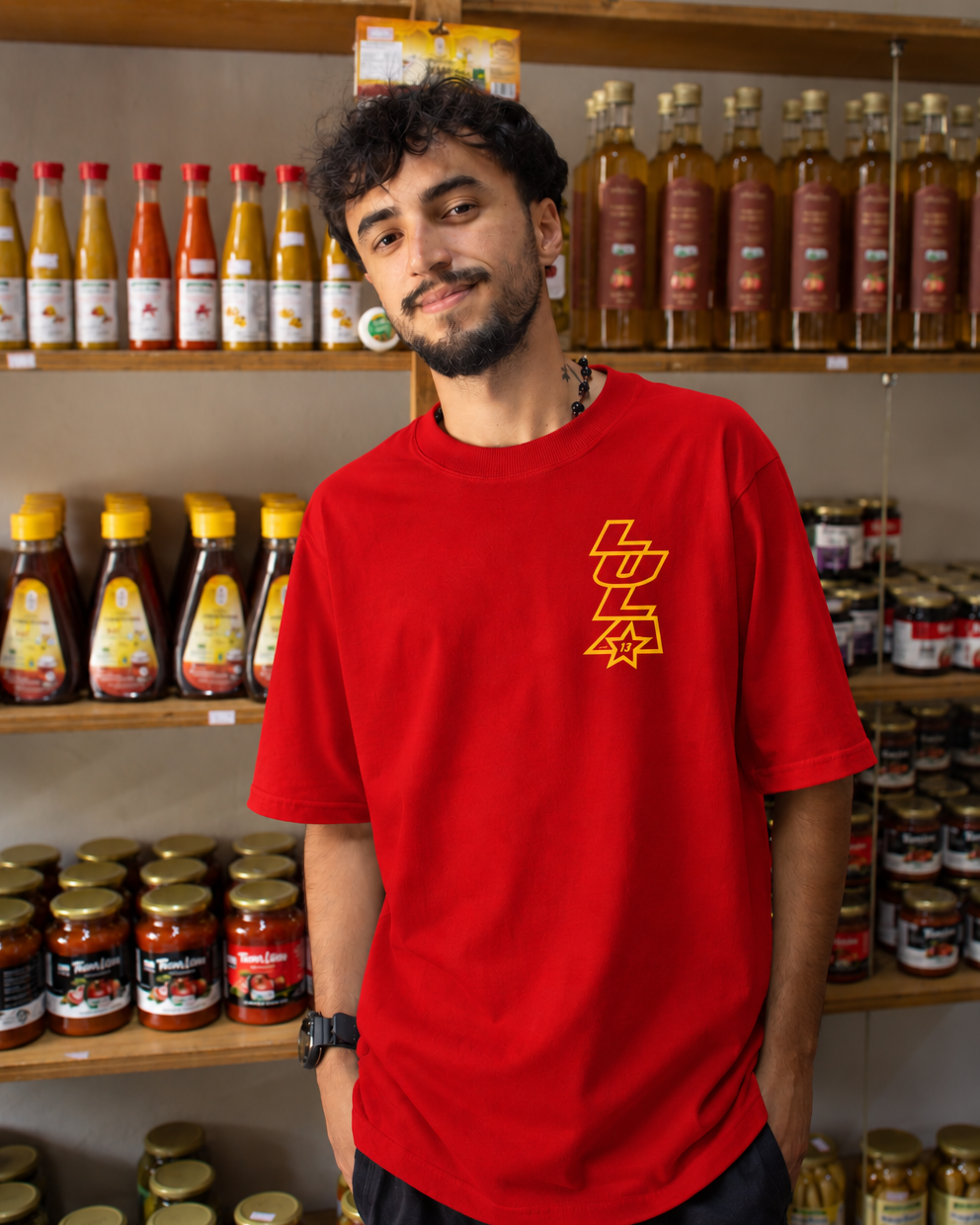 Camiseta Oversized Lula com classe