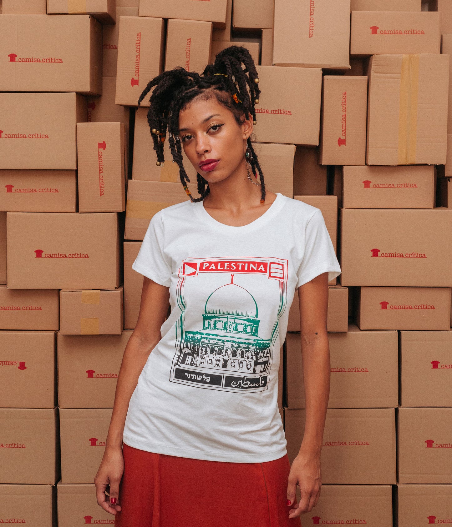 Camiseta Baby Look Palestina Livre