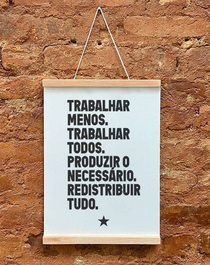 Pôster Trabalhar Menos