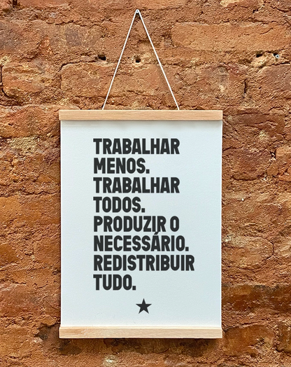 Pôster Trabalhar Menos