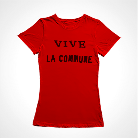 Camiseta Baby Look Vive La Commune