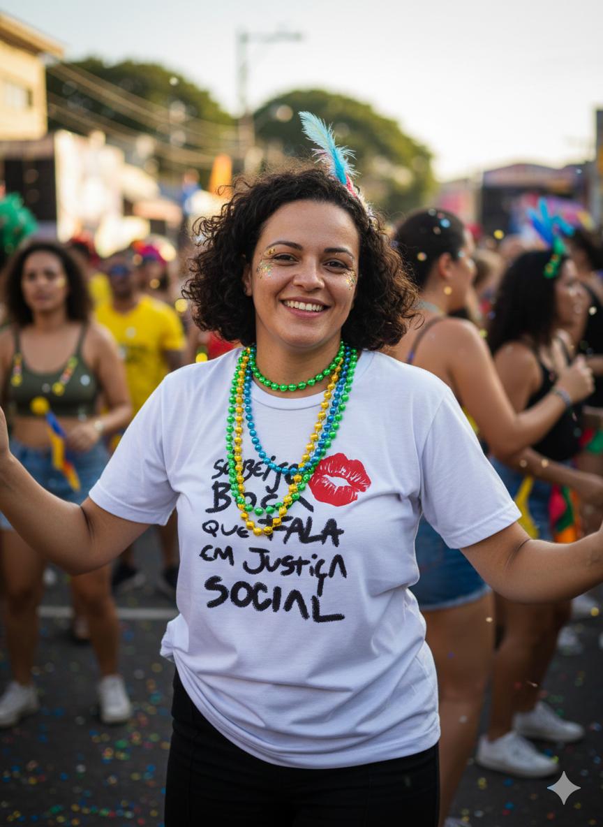 Camiseta Básica Beijo e Justiça Social