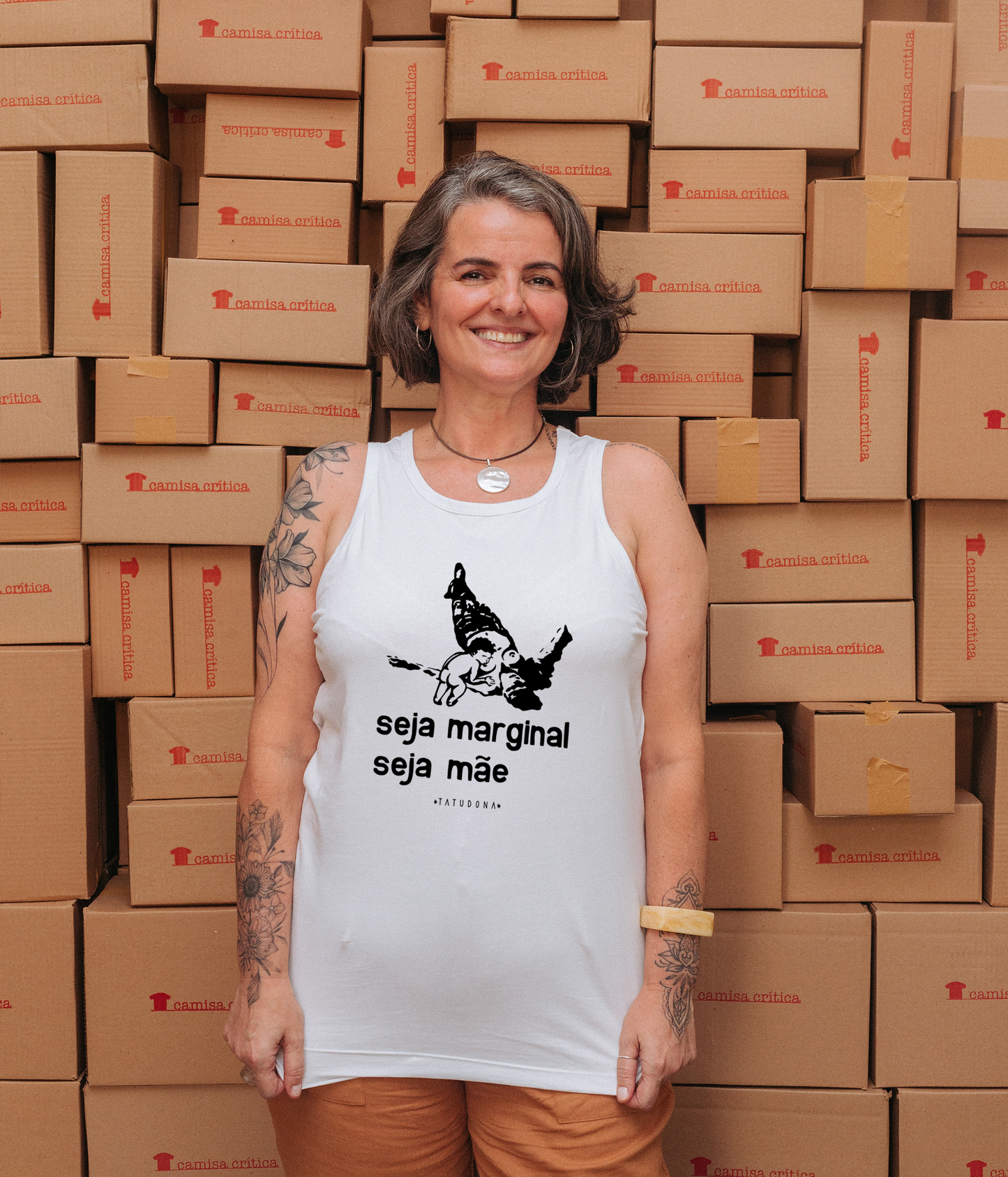 Camiseta Regata Seja Marginal Seja Mãe
