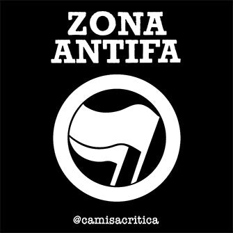 Adesivo Zona Antifa Branco