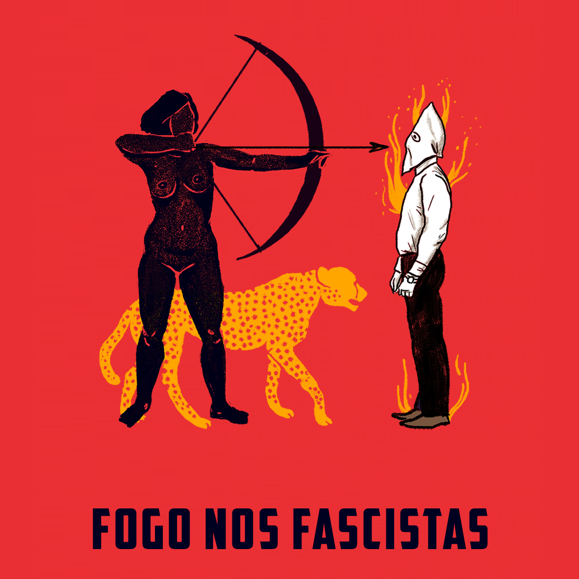 Bandeira Fogo nos fascistas