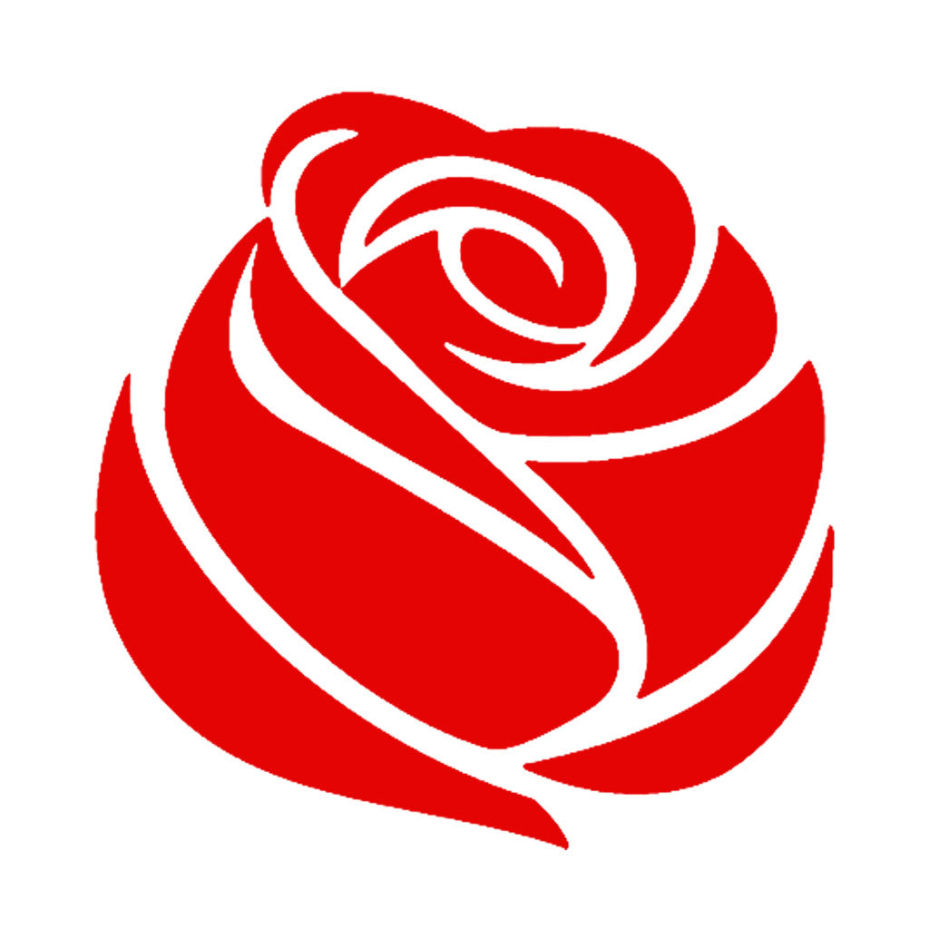 Desenho de uma rosa vermelha.
