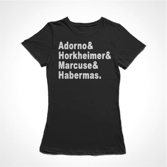 Camiseta Baby Look Escola de Frankfurt