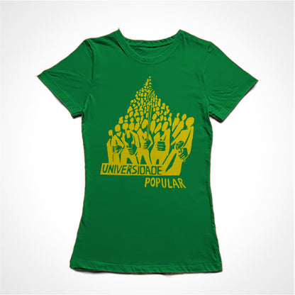 Camiseta Baby Look Universidade Popular