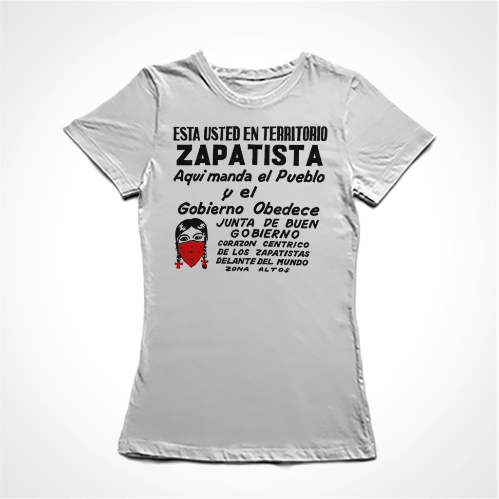 Camiseta Baby Look Território Zapatista