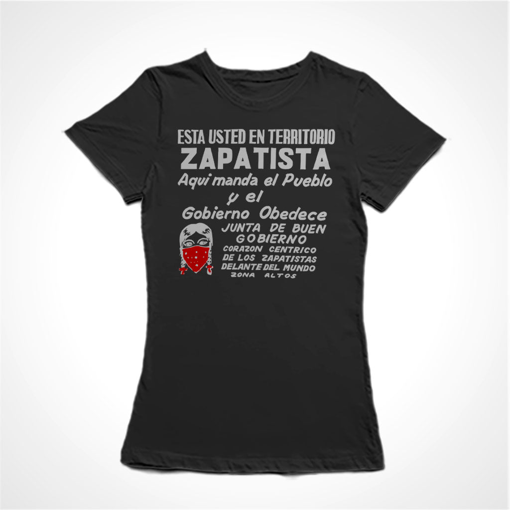 Camiseta Baby Look Território Zapatista