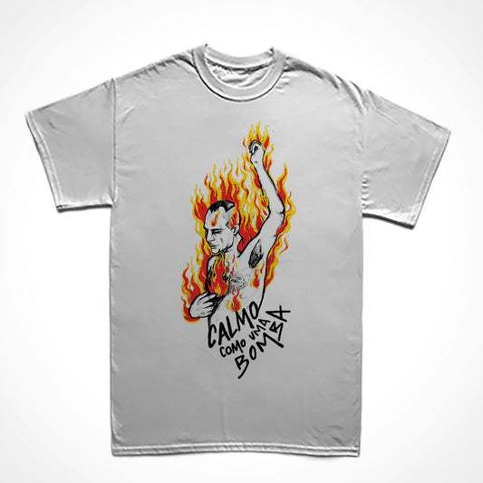Camiseta Básica Marighella - Calmo Como Uma Bomba