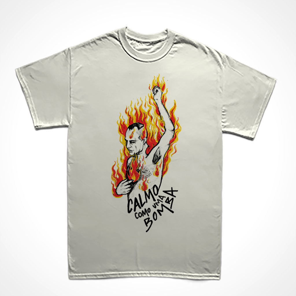 Camiseta Básica Marighella - Calmo Como Uma Bomba
