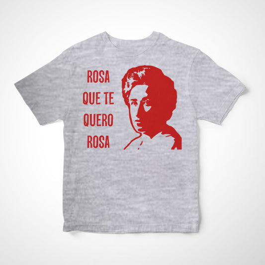 Camiseta Infantil Rosa Que Te Quero Rosa